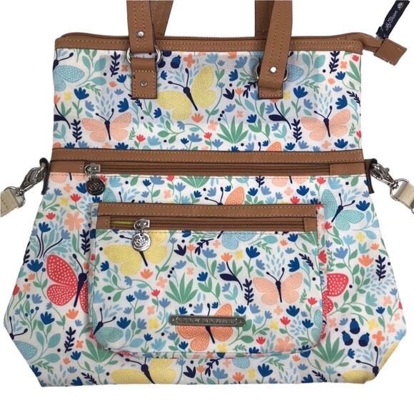 LILY BLOOM Isla Floral Foldover Crossbody Bag Cottagecore Western Preppy Fairy - Picture 3 of 12